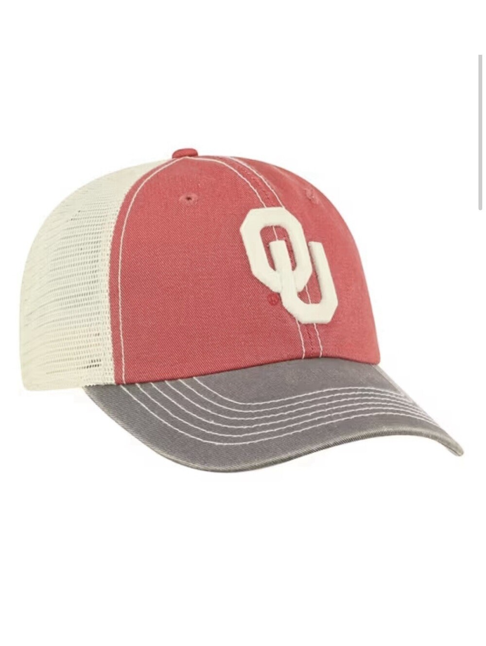 NWT Oklahoma Sooners Top of the World Offroad Trucker Adjustable Hat - Crimson